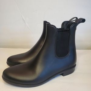 Sam Edelman Tinsley Ankle Rain Boots Matte Black Size 6